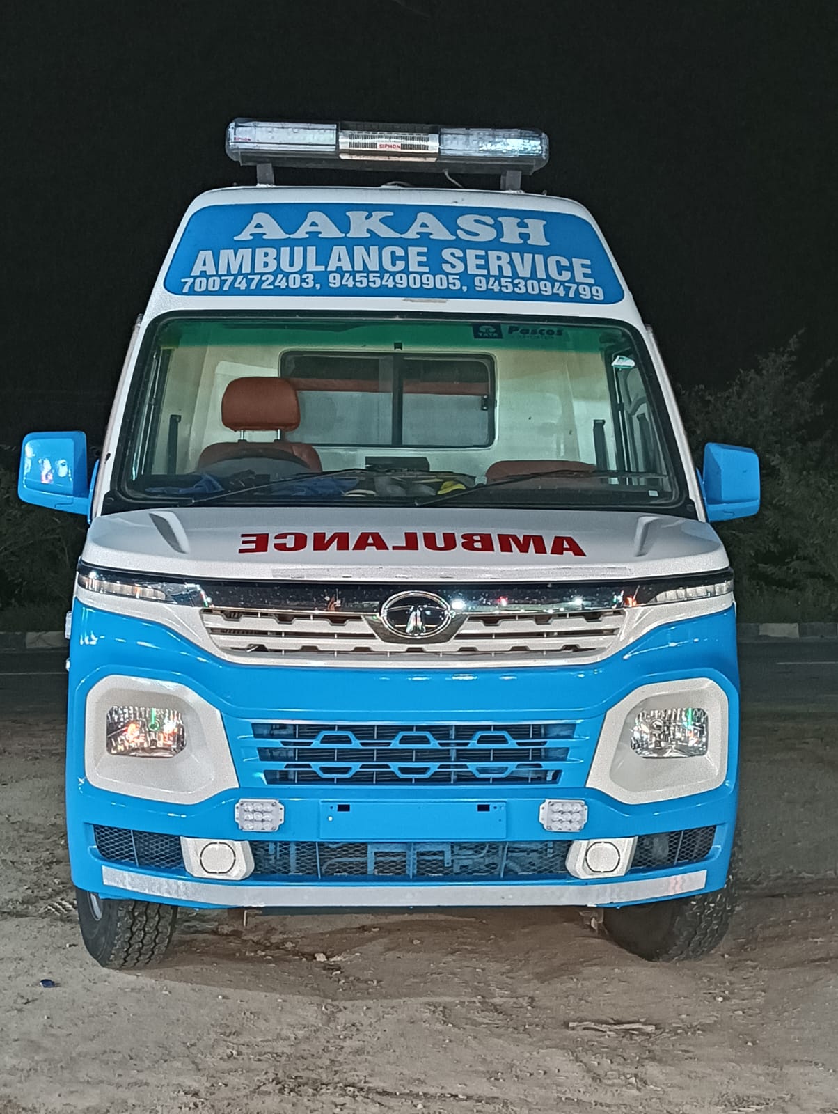Ventilator ambulance ready for emergency