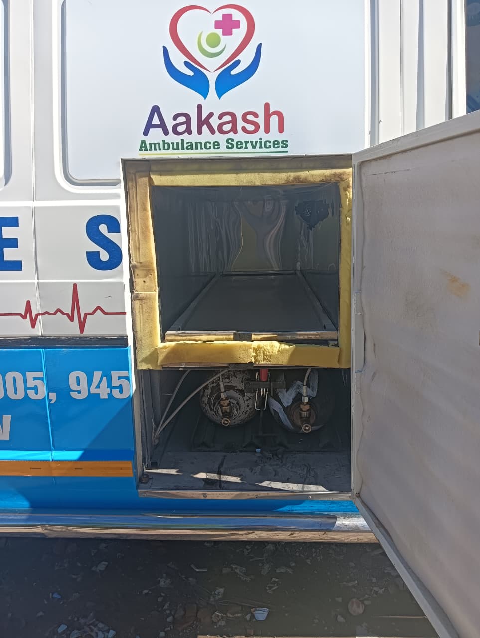 ICU ambulance interior medical devices